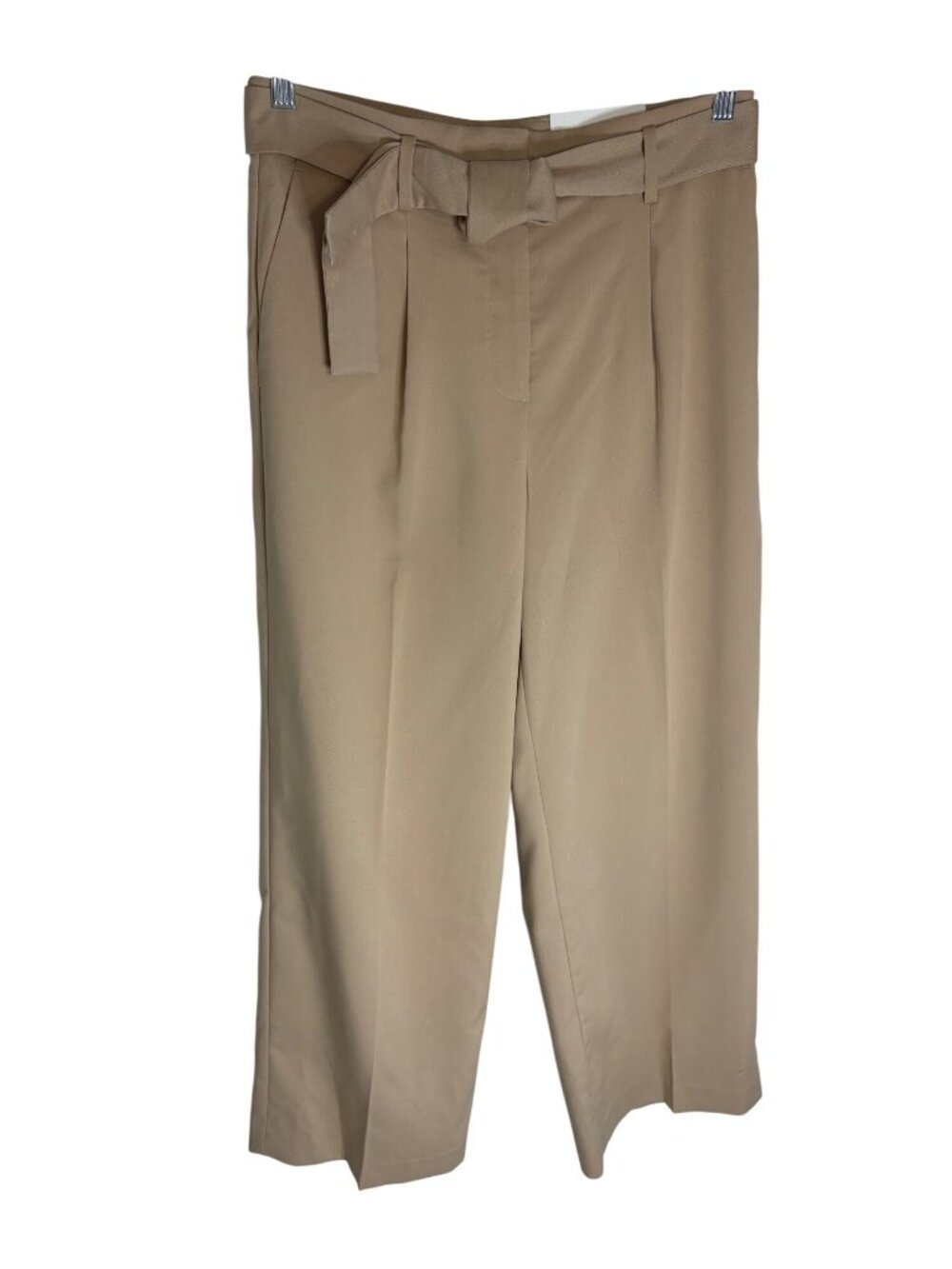NWT Ann Taylor Wide Leg Paperbag Waist Trousers in Khaki